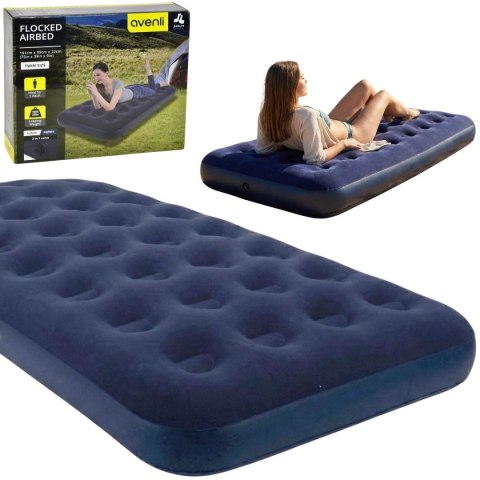 MATERAC FLOKOWANY 1-OSOBOWY 191x99x22CM 20334