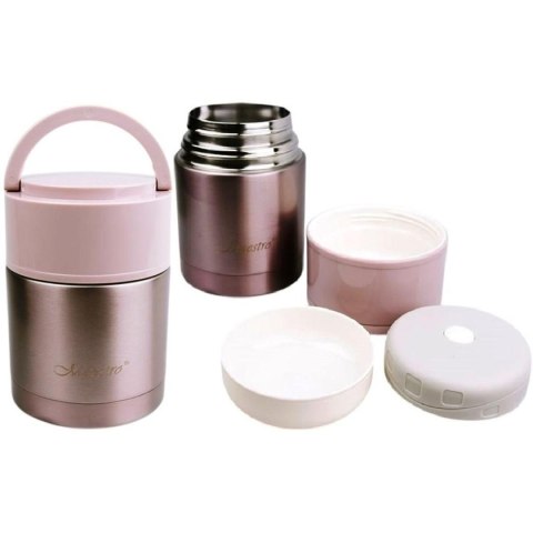 TERMOS OBIADOWY MAESTRO MR-1636-80 0,6L RÓŻOWY
