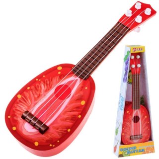 Gitara Owocowa Dla Dzieci 37 cm IN0033 - Ukulele Truskawka