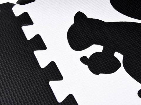 Mata piankowa - Puzzle kontrastowe dla niemowląt ZWIERZĘTA 120x120cm ZA4783