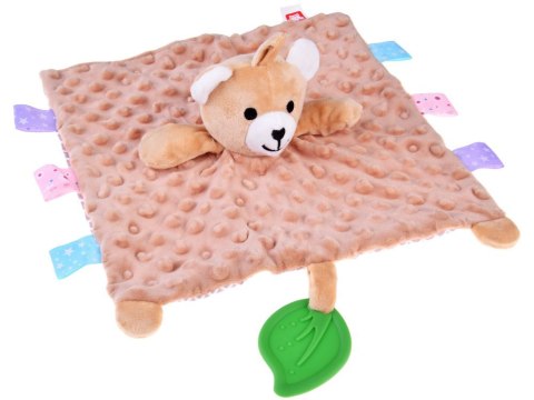 Miś Minky Sensoryczny z Metkami i Gryzakiem - Zawieszka do Wózka ZA4744