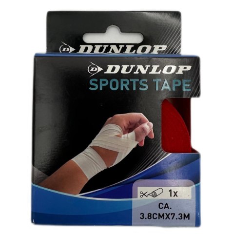 TAŚMA TEJP TAPE SPORTOWA KINESIOLOGICZNA 7,3Mx3,8CM CZERWONY DUNLOP