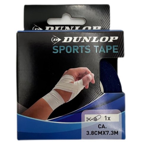 TAŚMA TEJP TAPE SPORTOWA KINESIOLOGICZNA 7,3Mx3,8CM NIEBIESKI DUNLOP