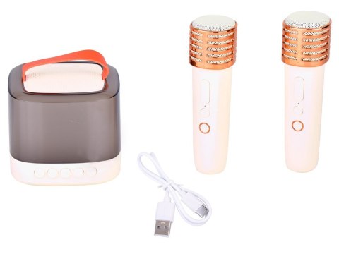 Głośnik Bluetooth + mikrofon bezprzewodowy x2 ZESTAW KARAOKE IN0178