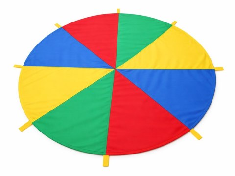 Kolorowa tęczowa Chusta Animacyjna 2m 8 uchwytów SP0862