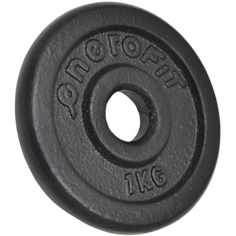 OBCIĄŻENIE ŻELIWNE CZARNE 1 KG ENERO FIT fi26,5