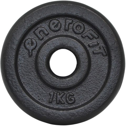OBCIĄŻENIE ŻELIWNE CZARNE 1 KG ENERO FIT fi26,5