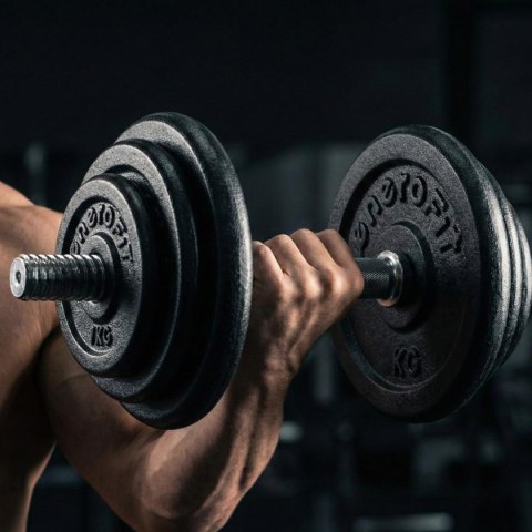 OBCIĄŻENIE ŻELIWNE CZARNE 1 KG ENERO FIT fi26,5