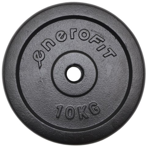 OBCIĄŻENIE ŻELIWNE CZARNE 10 KG ENERO FIT fi26,5