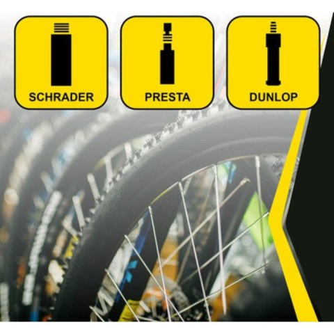 POMPKA WARSZTATOWO ROWEROWA DUNLOP 174psi (12bar) CZERWONA