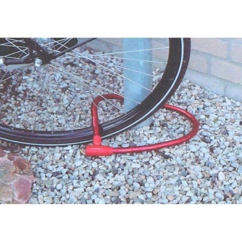 ZAPIĘCIE ROWEROWE SPIRALNE NA KLUCZ WĄŻ 18MMx80CM DUNLOP CZERWONE