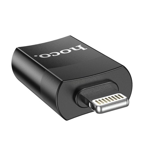 Adapter OTG USB A do Lightning Hoco UA17 czarny