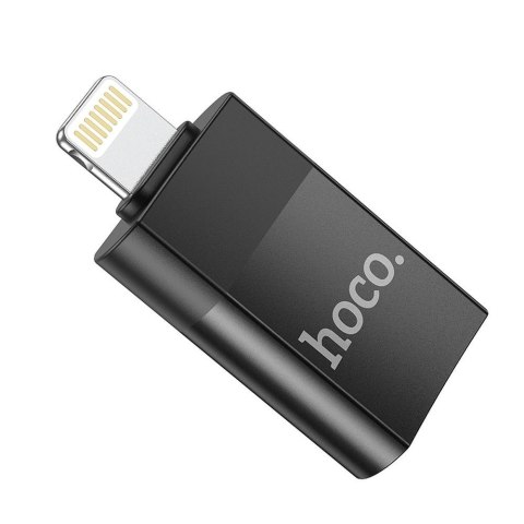 Adapter OTG USB A do Lightning Hoco UA17 czarny