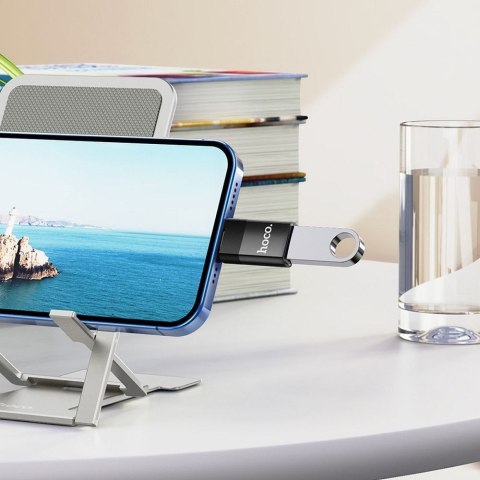 Adapter OTG USB A do Lightning Hoco UA17 czarny