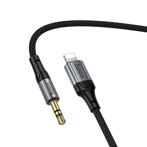 Kabel AUX Jack 3,5 mm do Lightning Hoco 1,5 m UPA33A czarny