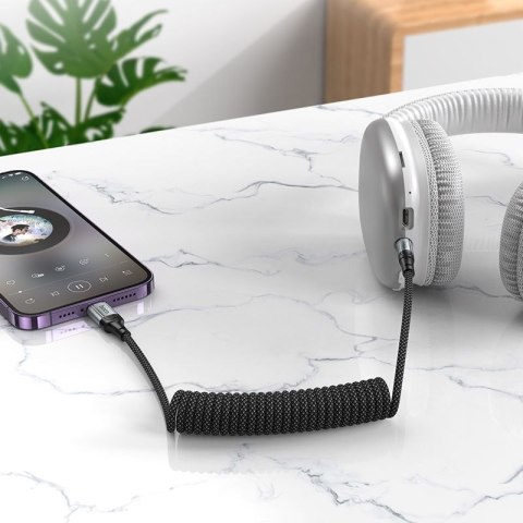 Kabel AUX Jack 3,5 mm do Lightning Hoco 1,5 m UPA33A czarny