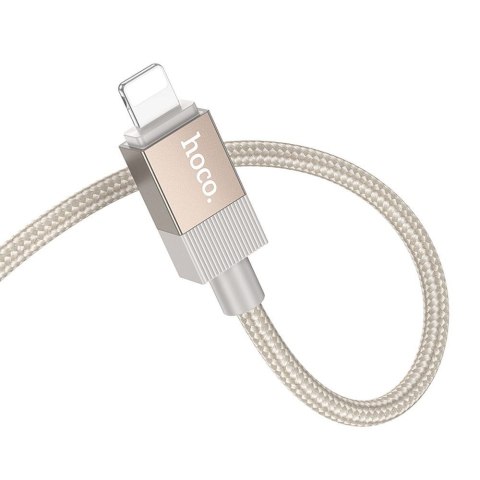 Kabel AUX Jack 3,5 mm (męski) do Lightning (męski) Hoco 1 m UPA32A złoty
