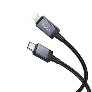 Kabel USB C do Lightning Hoco PD 27W z wyświetlaczem 1 m X118 czarny