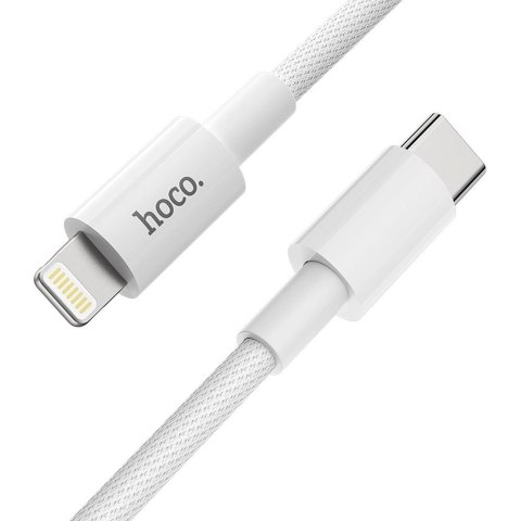 Kabel USB C do Lightning Hoco PD 3A 20W 1 m X56 biały