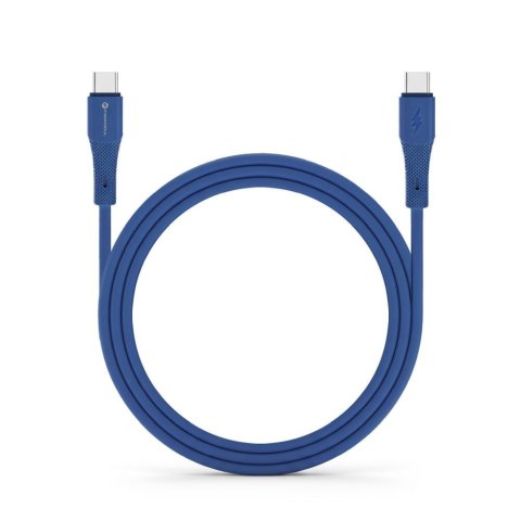 Kabel USB C do USB C Forcell F-Energy QC4.0 PD 5A 100W Silicone 1 m C347 granatowy