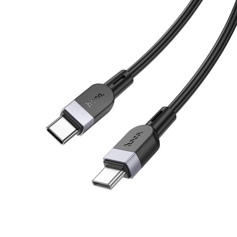 Kabel USB C do USB C Hoco 3A 60W Silikonowy 3 m X109 czarny