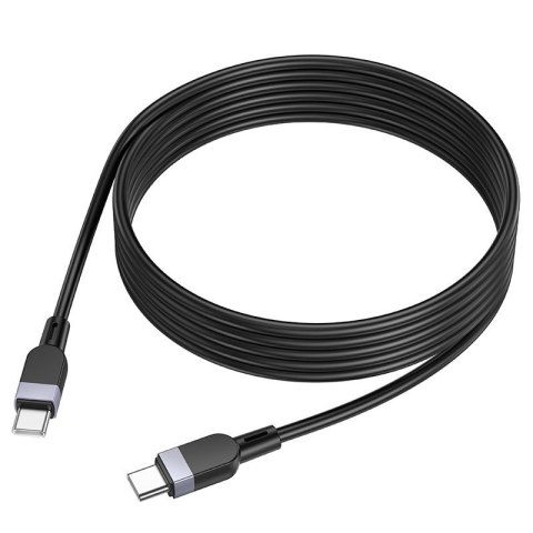 Kabel USB C do USB C Hoco 3A 60W Silikonowy 3 m X109 czarny