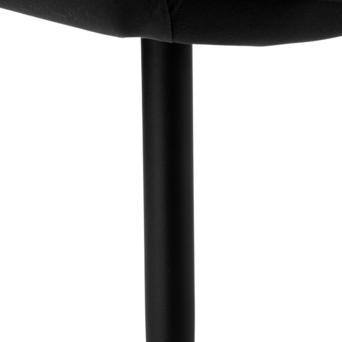 Krzesło welurowe NEVADA VELVET czarne