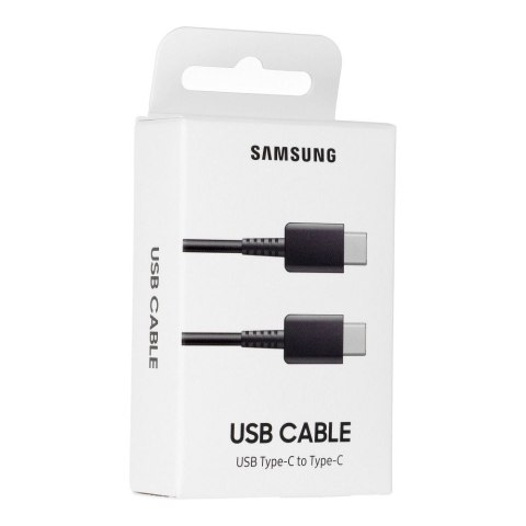 Oryginalny Kabel USB C do USB C Samsung EP-DA705BBEGWW 1 m blister czarny