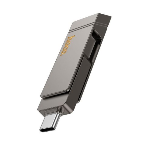Pendrive 128GB USB 3.2 (USB A + USB C) Hoco UD15 szary