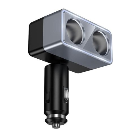 Rozdzielacz gniazda zapalniczki Hoco 2 porty max 240W/24V Z65 czarna