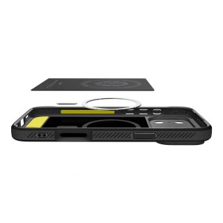 SPIGEN futerał RUGGED ARMOR MAG kompatybilny z MagSafe do IPHONE 17 Pro matte black