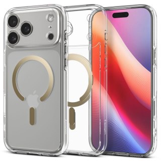 SPIGEN futerał ULTRA HYBRID MAG kompatybilny z MagSafe do IPHONE 17 Pro clear gold
