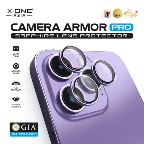 Szkło szafirowe X-ONE na obiektyw aparatu Camera Armor Pro - do iPhone 13 Pro/13 Pro Max