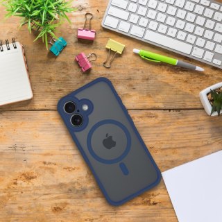 Futerał do iPhone 13 Full Matte Mag Cover zgodny z MagSafe niebieski