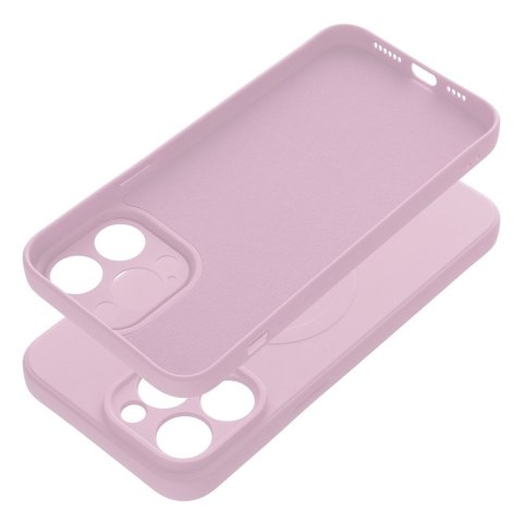 Futerał do iPhone 14 PRO MAX Silicone Mag Cover zgodny z MagSafe różowy