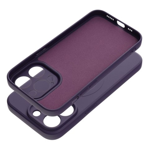 Futerał do iPhone 14 PRO Silicone Mag Cover zgodny z MagSafe ciemnofioletowy