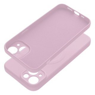 Futerał do iPhone 14 Silicone Mag Cover zgodny z MagSafe różowy