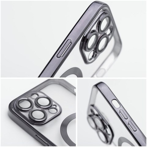 Futerał do iPhone 15 Electro Mag Cover zgodny z MagSafe czarny