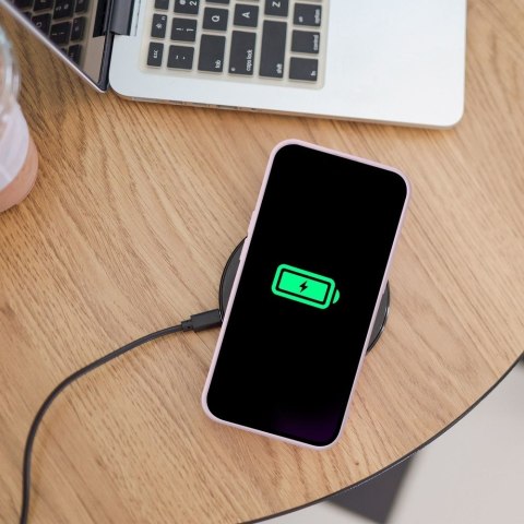 Futerał do iPhone 15 Silicone Mag Cover zgodny z MagSafe różowy