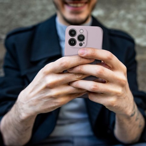 Futerał do iPhone 15 Silicone Mag Cover zgodny z MagSafe różowy