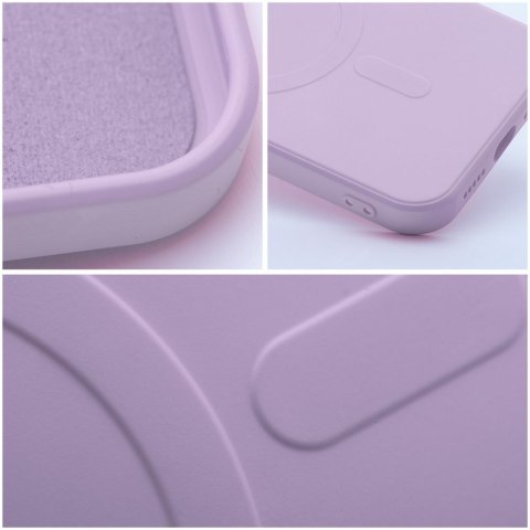 Futerał do iPhone 15 Silicone Mag Cover zgodny z MagSafe różowy