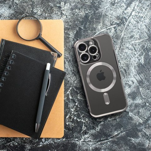 Futerał do iPhone 16 PRO MAX Electro Mag Cover zgodny z MagSafe tytanowy szary