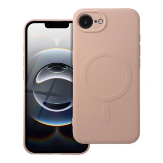 Futerał do iPhone 16e (SE 4 2025) / 17e Silicone Mag Cover zgodny z MagSafe różowy