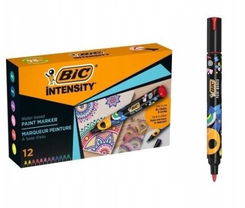 Markery akrylowe Intensity Classic Paint mix 12szt