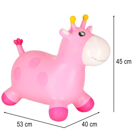 Skoczek gumowy dla dzieci do skakania żyrafa