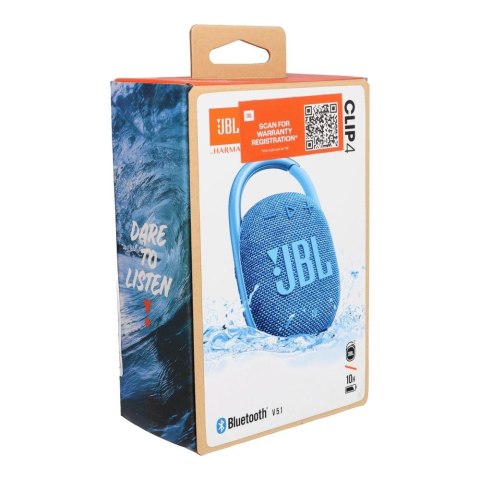 Głośnik bezprzewodowy 5W 10h JBL CLIP 4 ECO niebieski