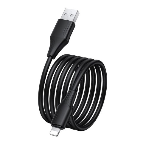 Kabel USB A do Lightning Hoco 2,4A silikonowy 1 m X124 czarny
