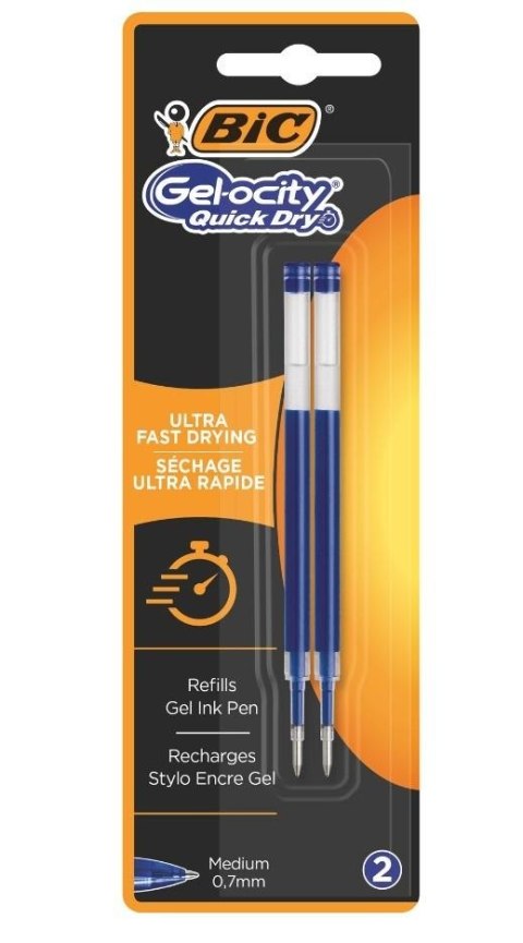 Wkładi Gel-ocity quick dry niebieski 2szt BIC