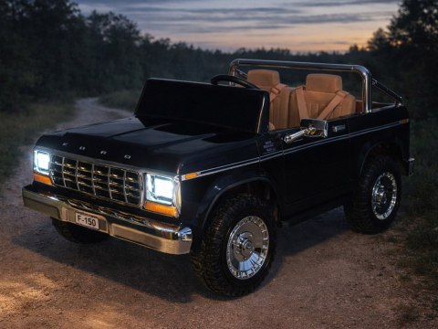 Auto na akumulator Dwu Osobowy Klasyczny Ford Bronco Autko Pickup PA0338