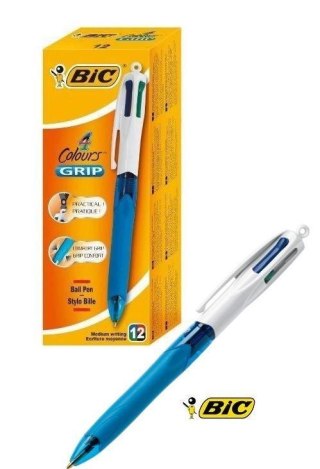 Długopis 4 Colours Grip Medium (12szt) BIC